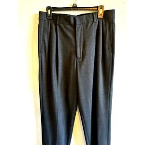 VTG Banana Republic Wool Dress Pants Double Pleated Cuffed Preppy 80s Men 32x30